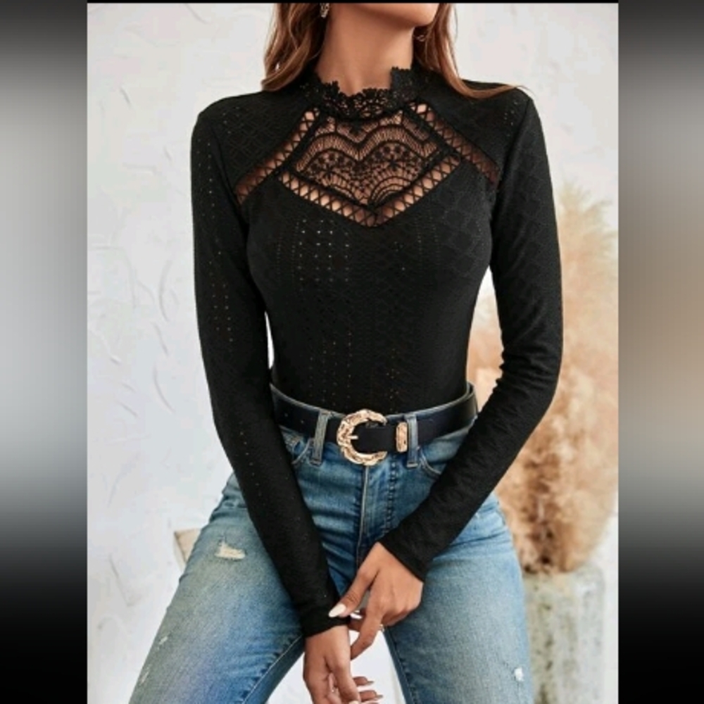 Lace long sleeve